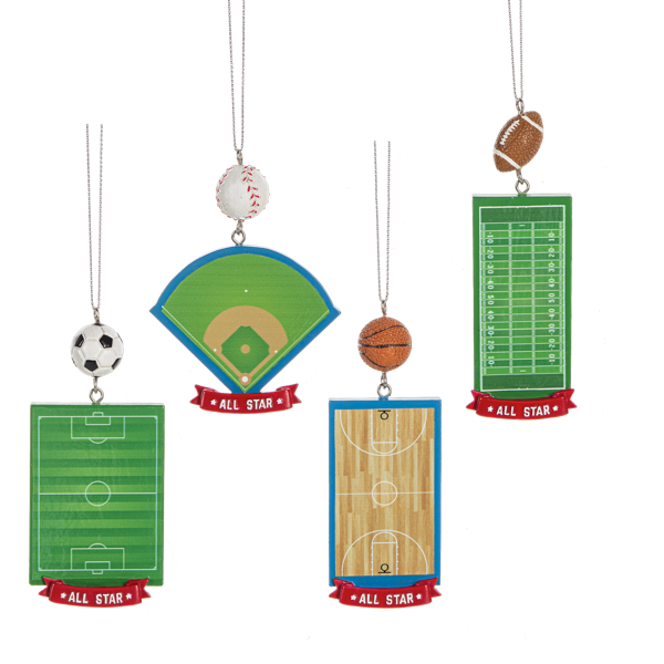 Sport Court/Field Ornaments  - 4 Styles