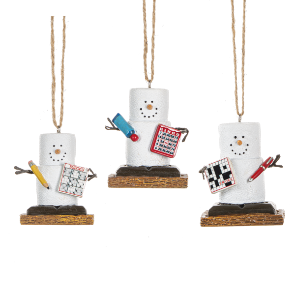 Smore Game Night Ornament - 3 Styles