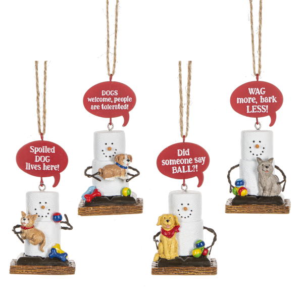 S'mores Dog Talk Ornaments