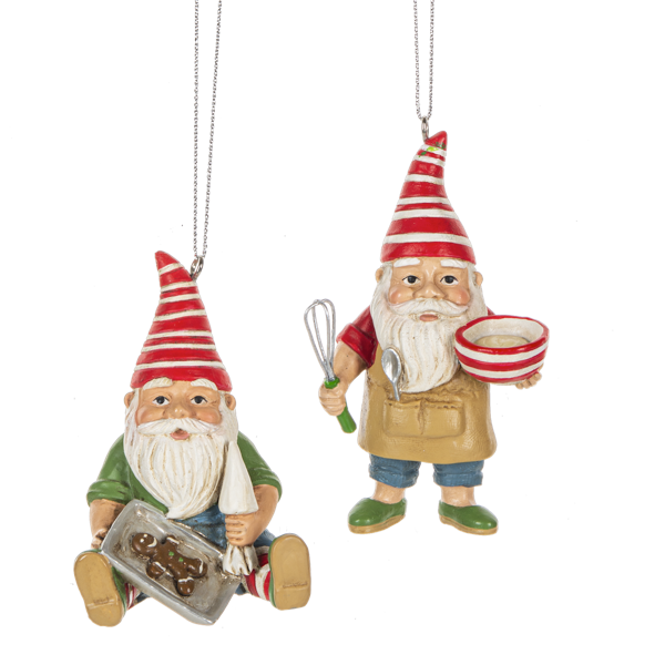 Gnome Baking Ornaments - 2 Styles