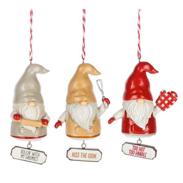 Gnome Cooking Ornaments