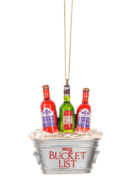 Liquor Ice Bucket Ornament
