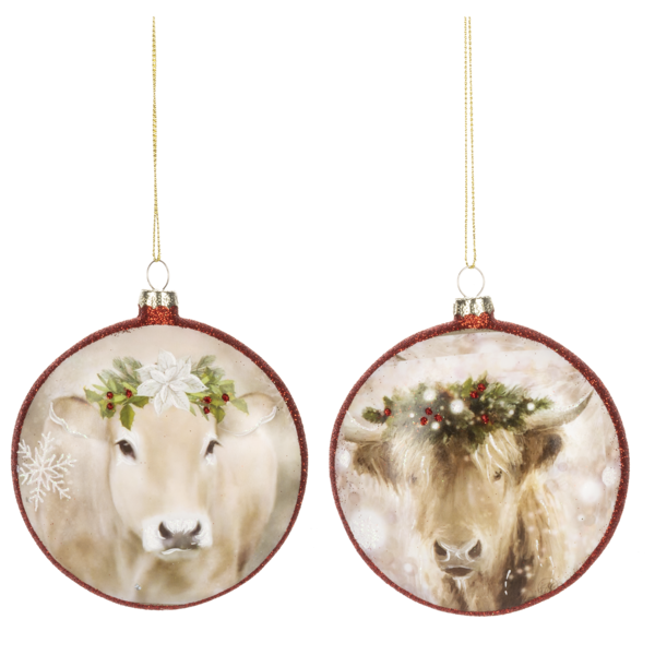 Christmas Cow Ornament