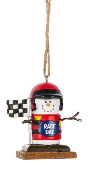 S'mores Race Car Driver Ornament