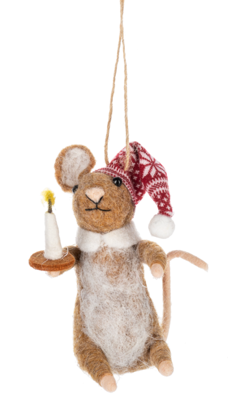 Bedtime Mouse Ornament