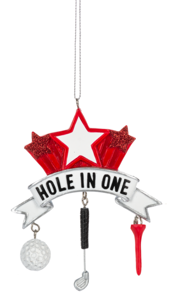 Hole in One Golf Dangle Ornament