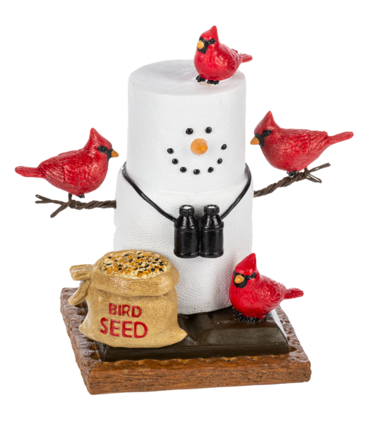 S'more with Cardinal Figurine