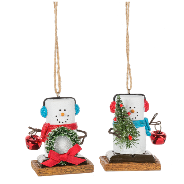 S'mores with Tree & Wreath Ornaments