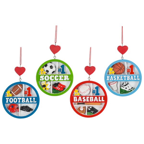 Sport Collage Ornaments