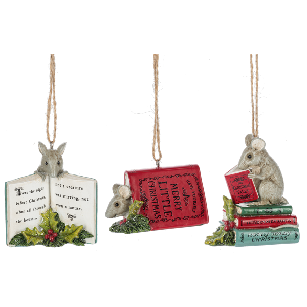 Mouse Storybook Ornaments