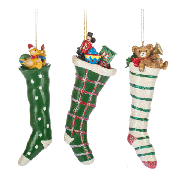Stocking with Toys Ornaments
