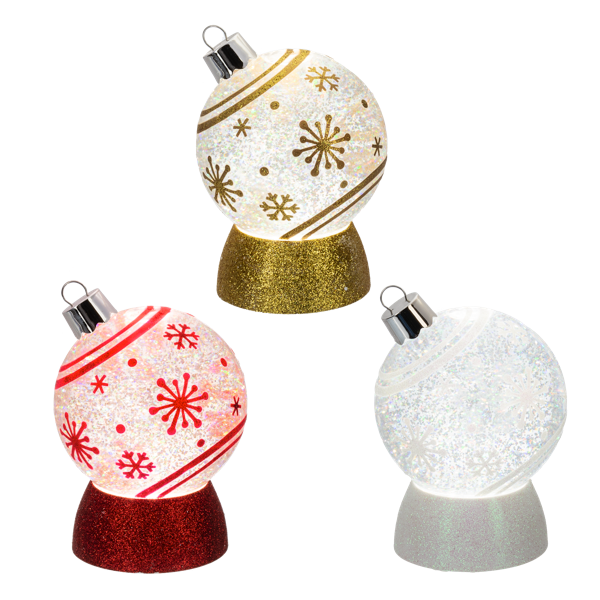 LED Shimmer Snowflake Ornament Water Lanterns