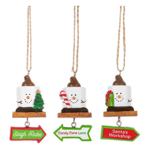 S'more with Christmas Sign Ornaments