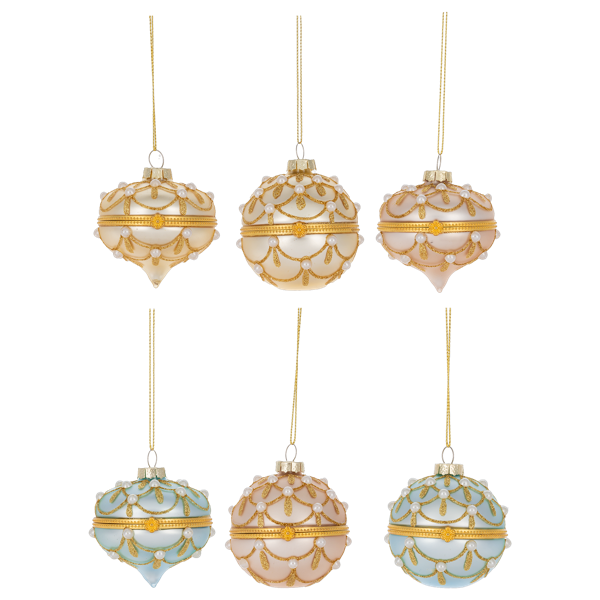 Jeweled Hinged Box Ornaments