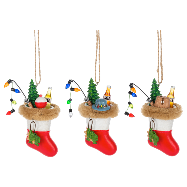 Stocking Fishing Bobber Ornaments