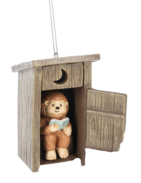 Bigfoot Outhouse Ornament