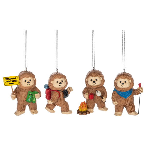 Bigfoot Outdoor Time Ornaments