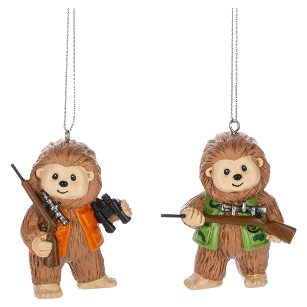 Bigfoot Hunting Ornaments