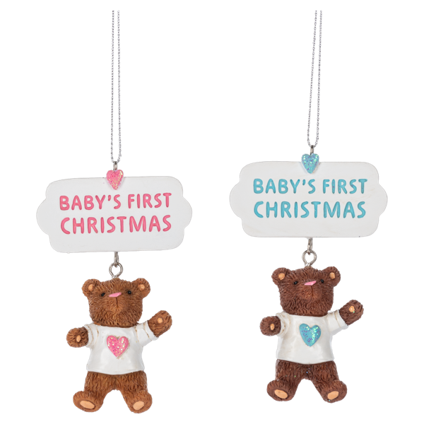 Bear Baby's First Christmas Ornaments