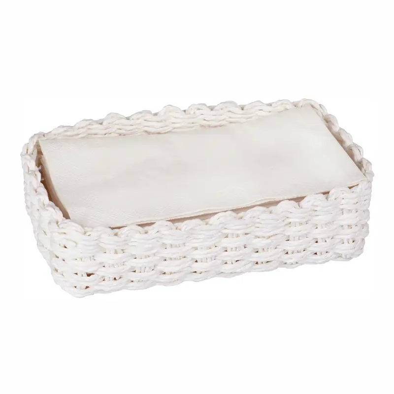 Guest Towel Paper Woven Caddy Paper Weave White