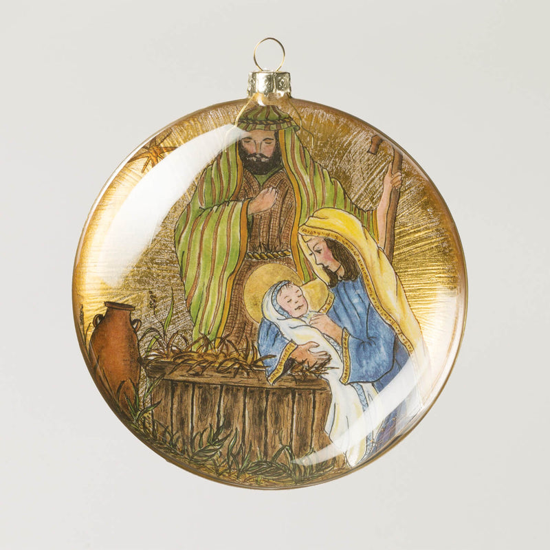 Nativity Disc Ornament