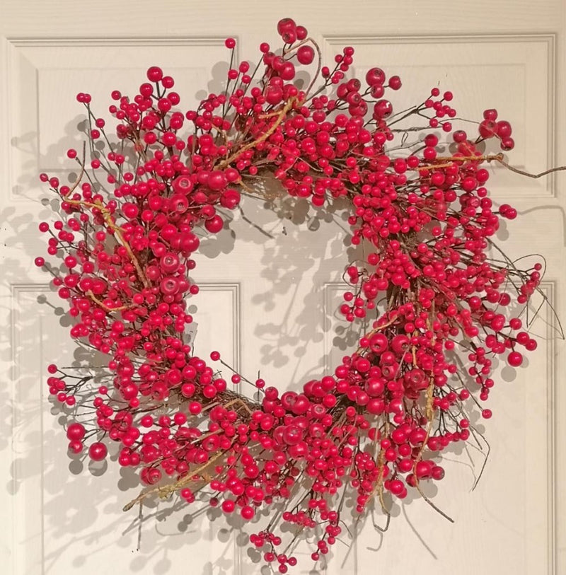 Red Berry Wreath - 24"