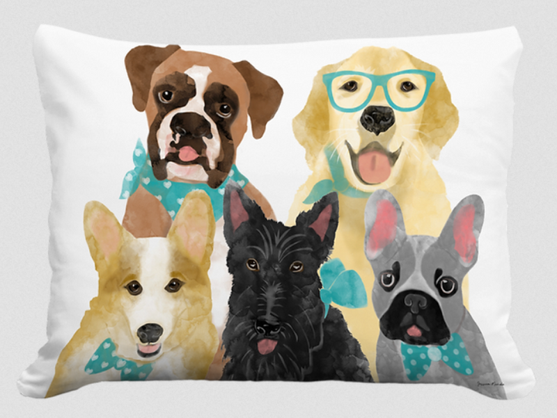 Dog Portrait Pillow