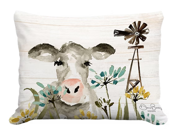 Cow at the Farm Pillow