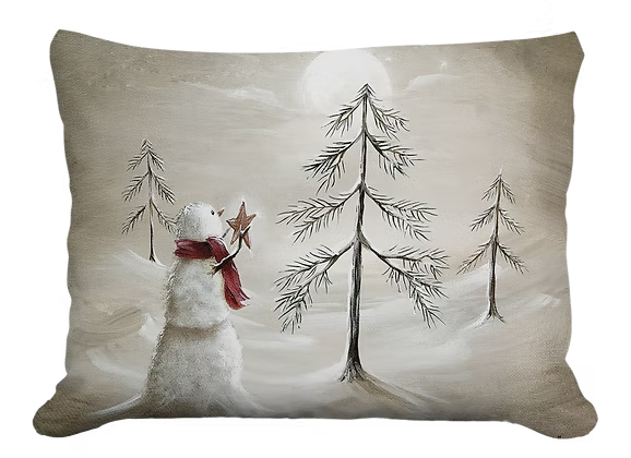 Whimsy Snowman Pillow