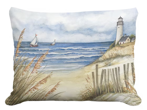 Beach and Lighthouse Pillows