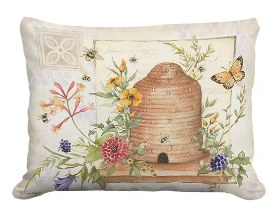Bee Humble Skep Pillow