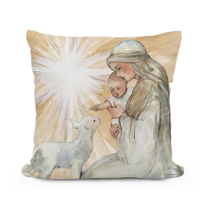 Mary and Baby Jesus Pillow