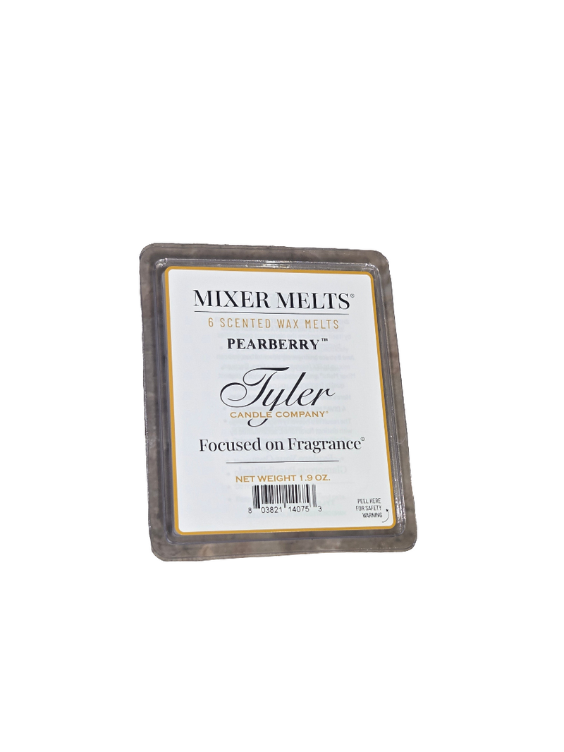 Tyler Pearberry scented wax melts packaging on a white background