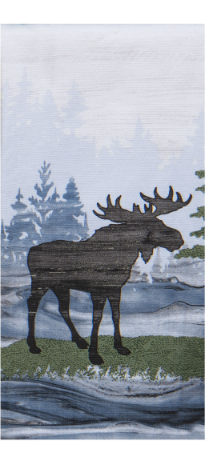 Cabin Life Moose Dual Purpose Terry Towel