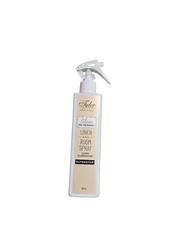 Linen and room spray bottle on a white background