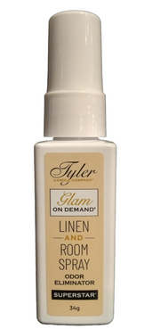 Tyler linen and room spray on a white background