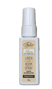 Tyler linen and room spray on a white background