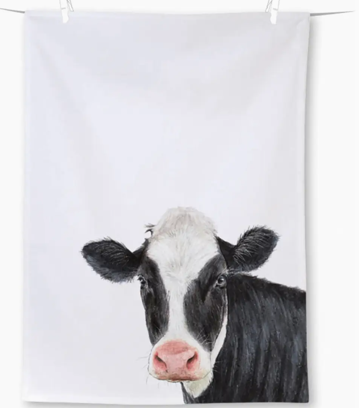 Farm Cow Tea Towel