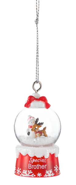 Special Brother Snowglobe Ornament
