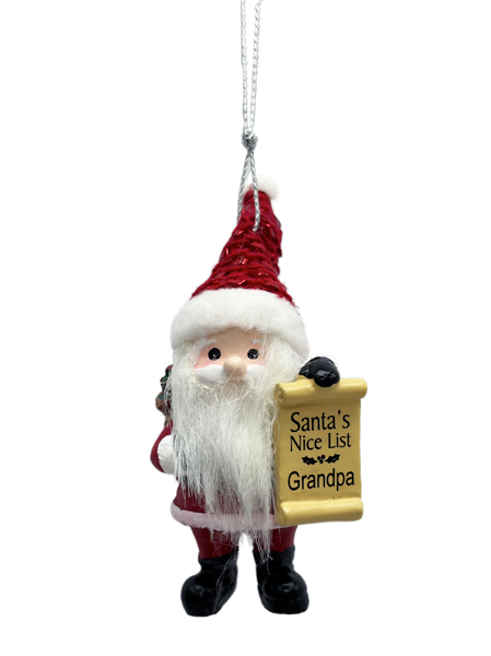 Nice List Grandpa Ornament
