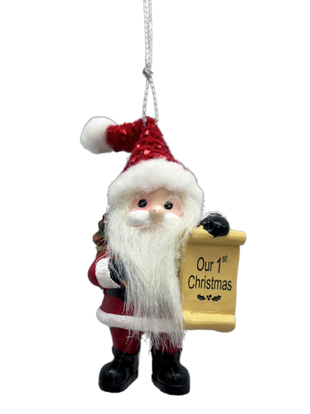 Our 1st Christmas Santa Ornament