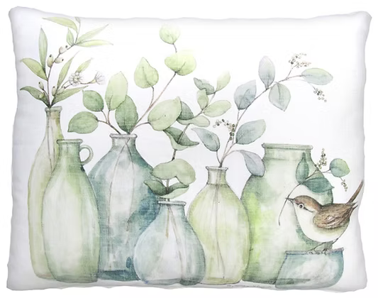 Eucalyptus Jars Pillow - Rectangle
