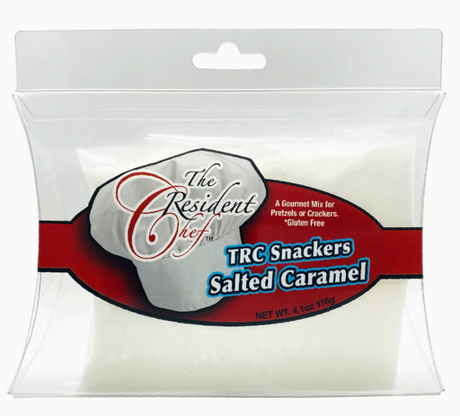 Packaged snack mix with 'The Resident Chef' branding on a white background