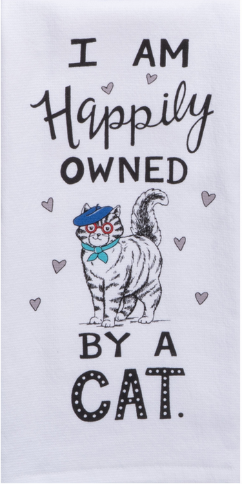 Pet Lovers Only Owned by Cat Dual Purpose Terry Towel