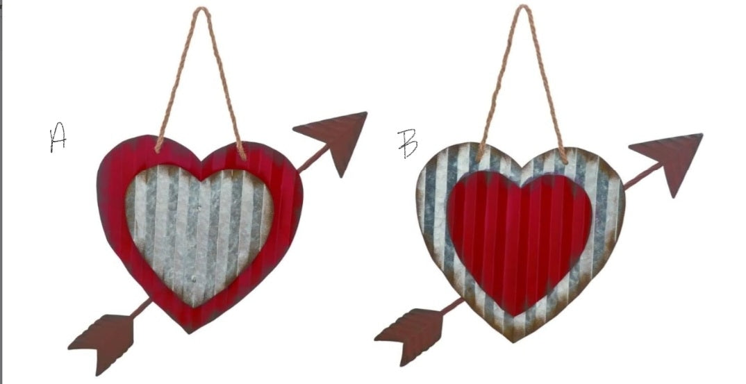 Heart with Arrow Hangers  - 3 Options