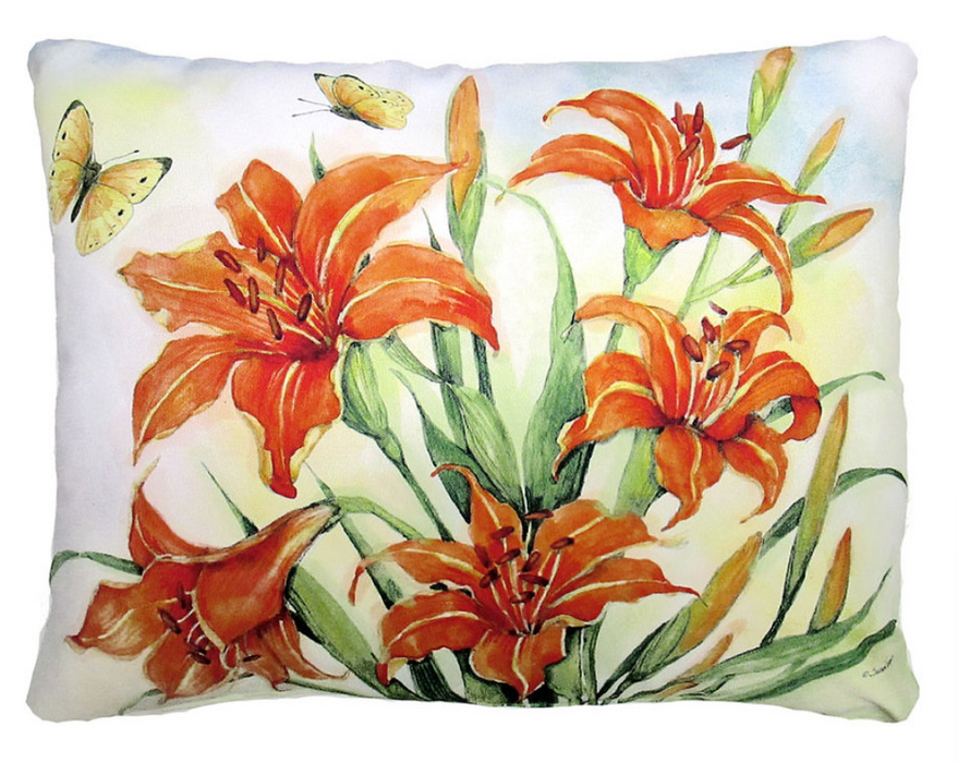 Daylilies Pillow - Rectangle