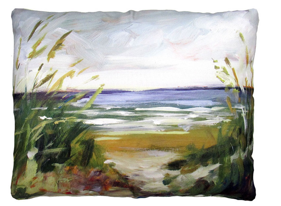 Beach Landscape Pillow