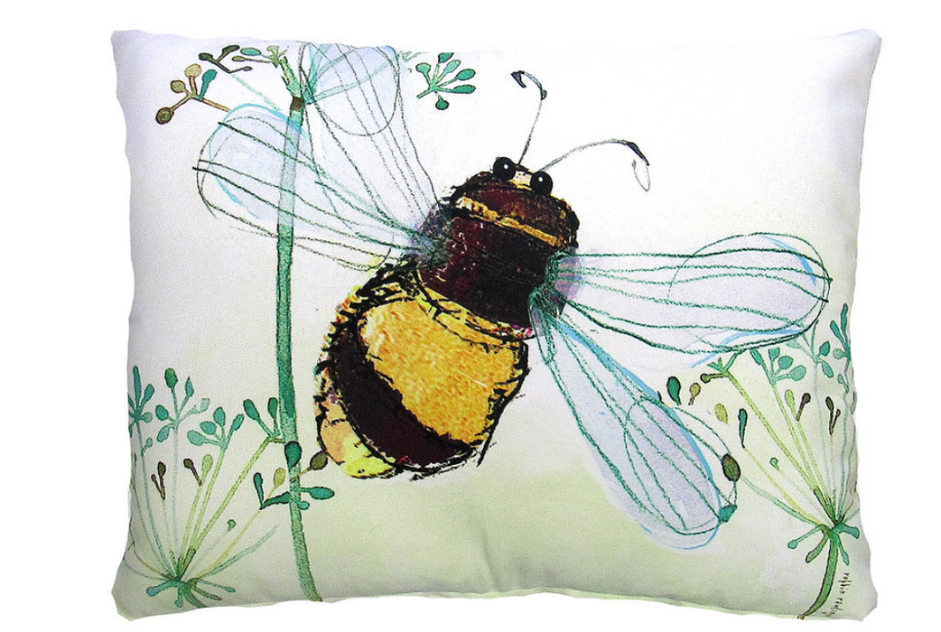 Bumble Bee Wisp Pillow - Rectangle