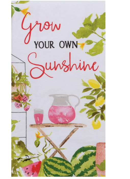 Grow Your Own Sunshine Dual Purpose Terry Towel