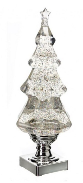 Swirl Glitter Lighted Tree Led